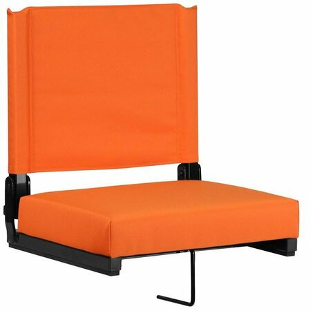 FLASH FURNITURE XU-STA-OR-GG Grandstand Orange Ultra-Padded Bleacher Comfort Seat 354XUSTAORGG